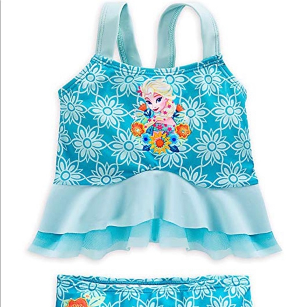 Disney Little Girls' Frozen Elsa Deluxe Swimsuit